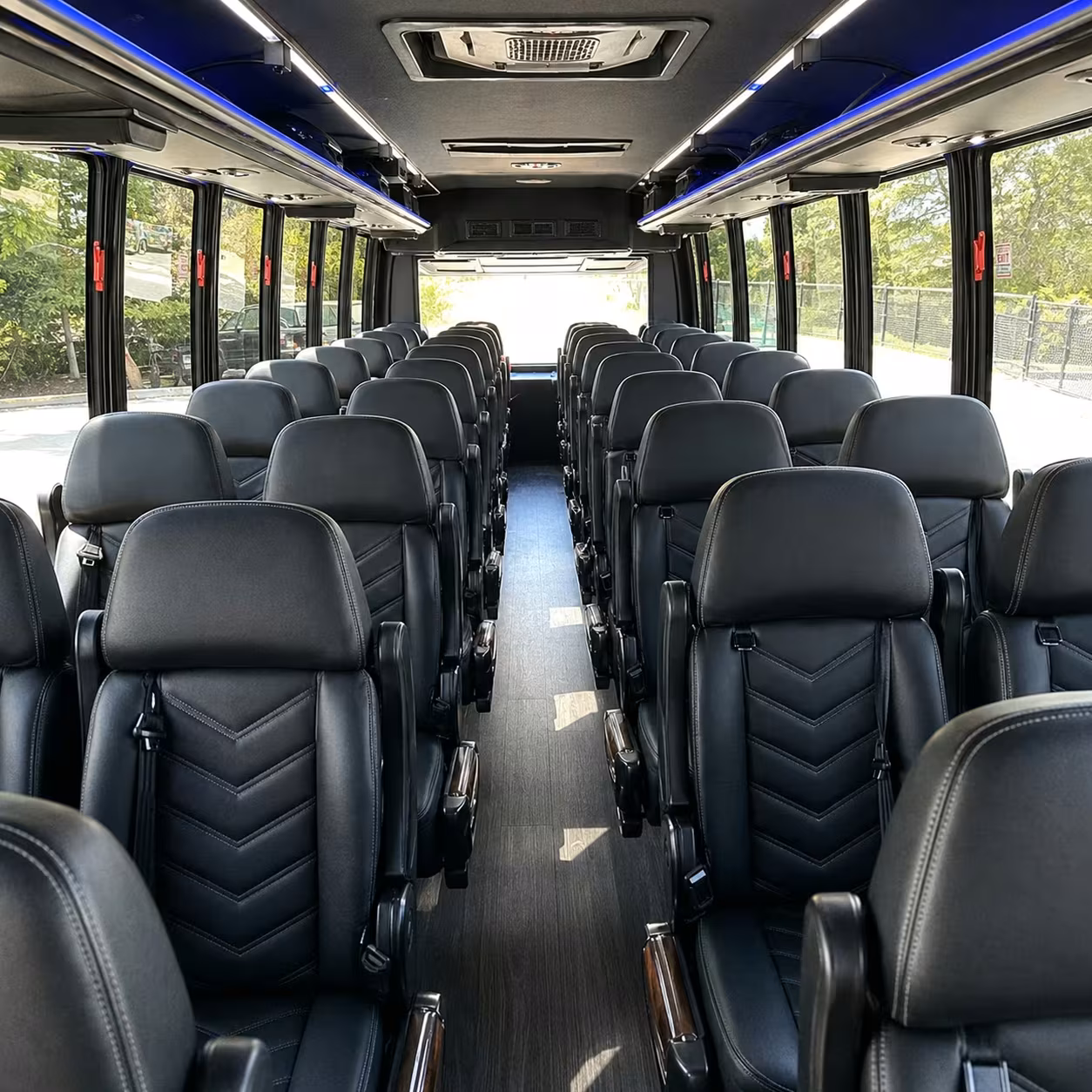 28 passenger minibus interior