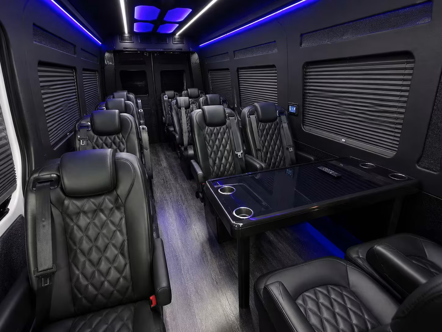 sprinter van with driver inside