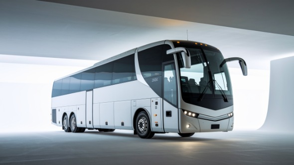 50 passenger charter bus reading