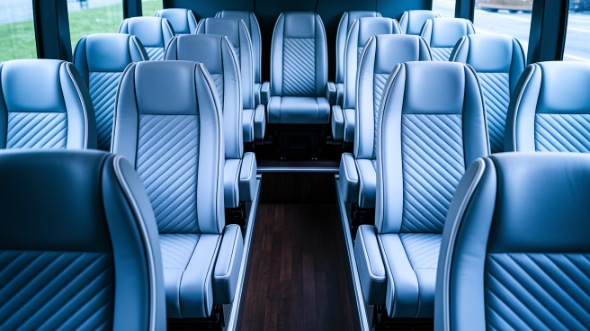 scranton 15 passenger minibus interior