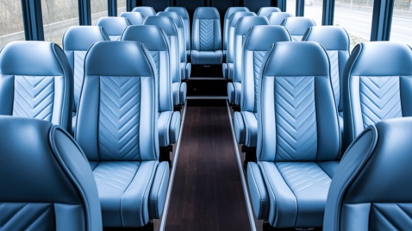 scranton 25 passenger minibus interior