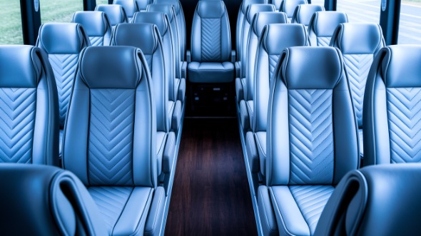 scranton 28 passenger minibus interior