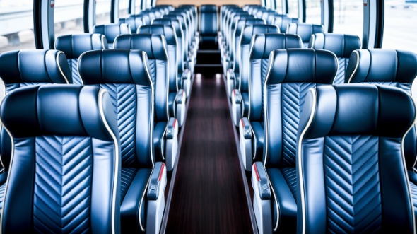 scranton 50 passenger charter bus inside
