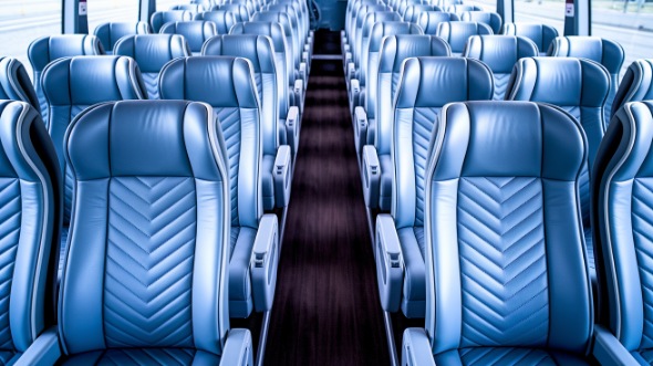 scranton 50 passenger charter bus interior