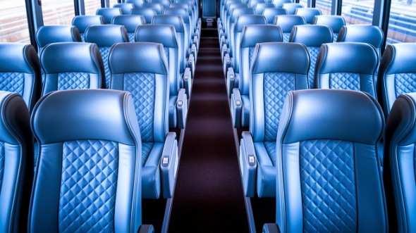scranton 54 passenger charter bus interior