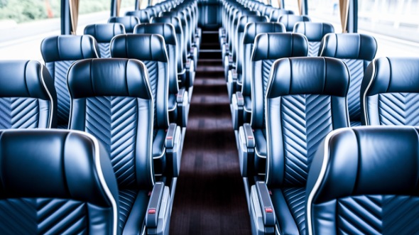scranton 56 passenger charter bus inside