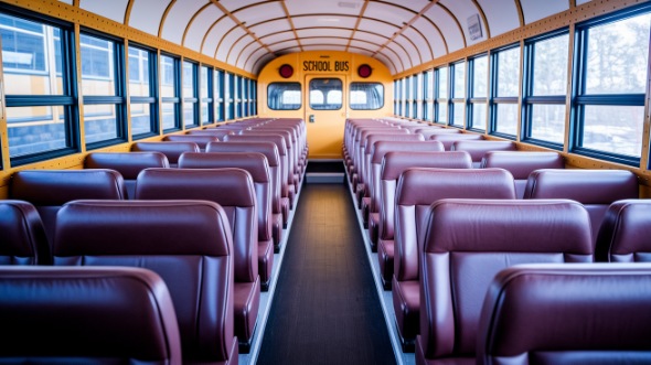 scranton school bus rental interior